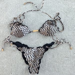 ViX Paula Hermanny Cheetah Brazilian Bikini